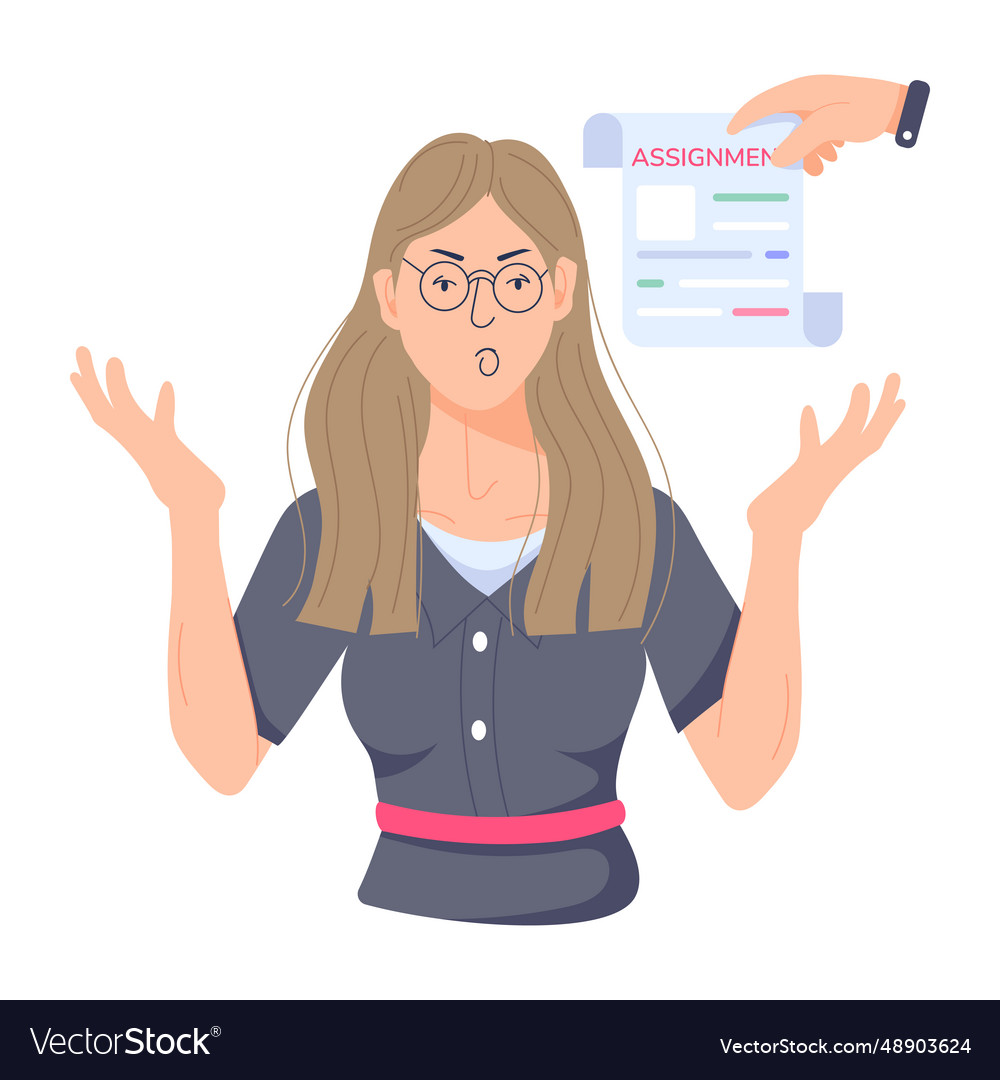 Assignment Royalty Free Vector Image - VectorStock