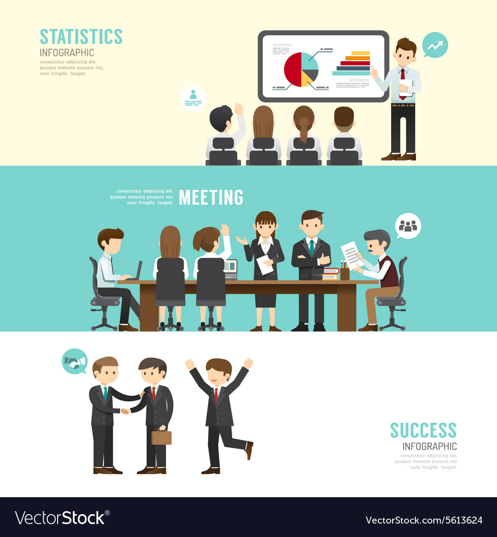 Business design conference concept people set