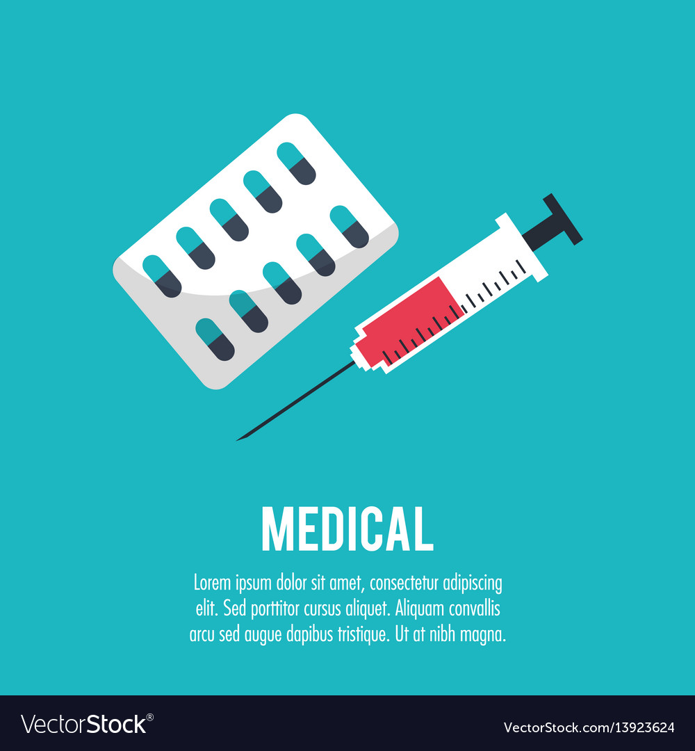 Medical medication syringe health care