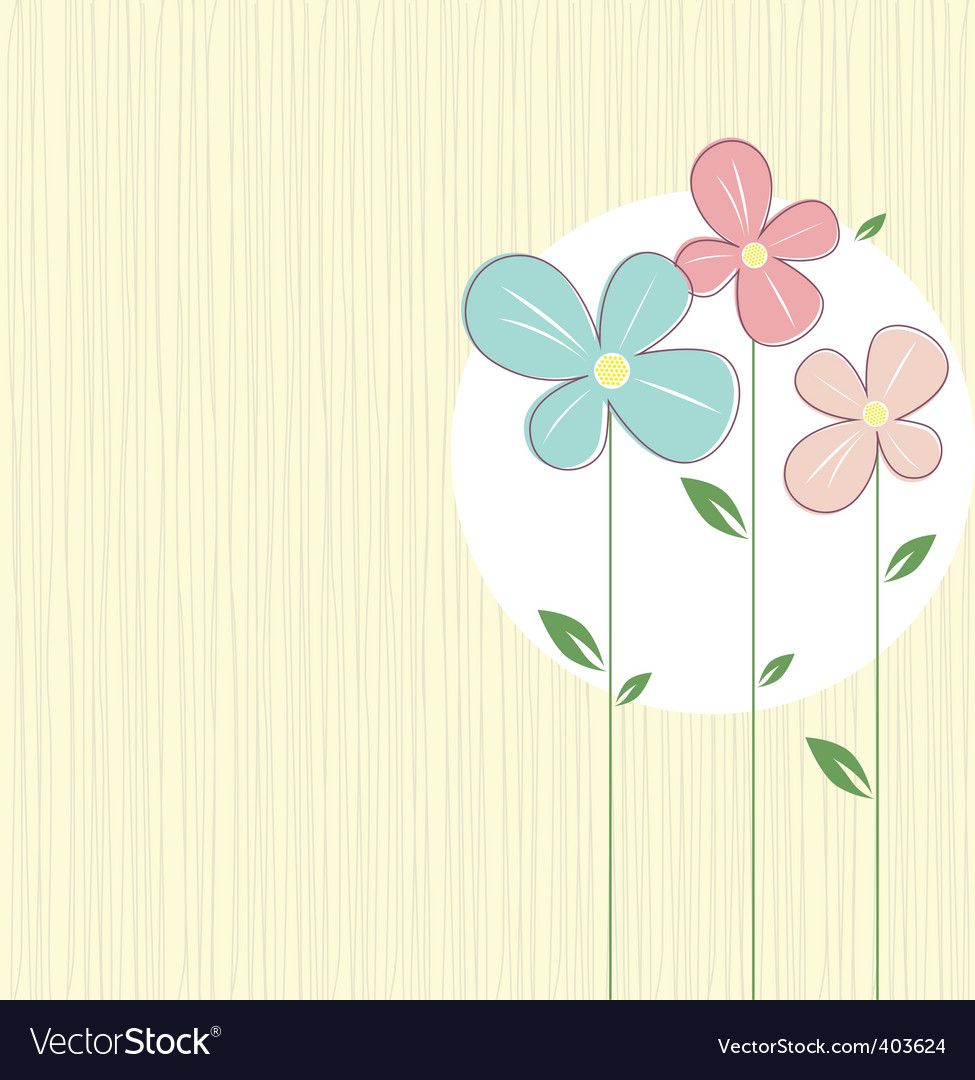 Spring flowers Royalty Free Vector Image - VectorStock