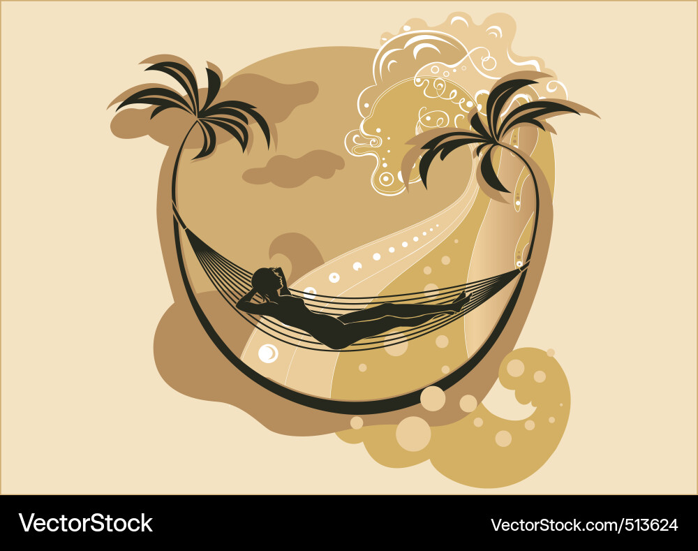 Summer beach Royalty Free Vector Image - VectorStock