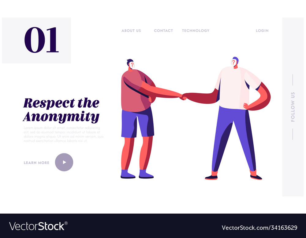 Anonymity hypocrisy and identity landing page