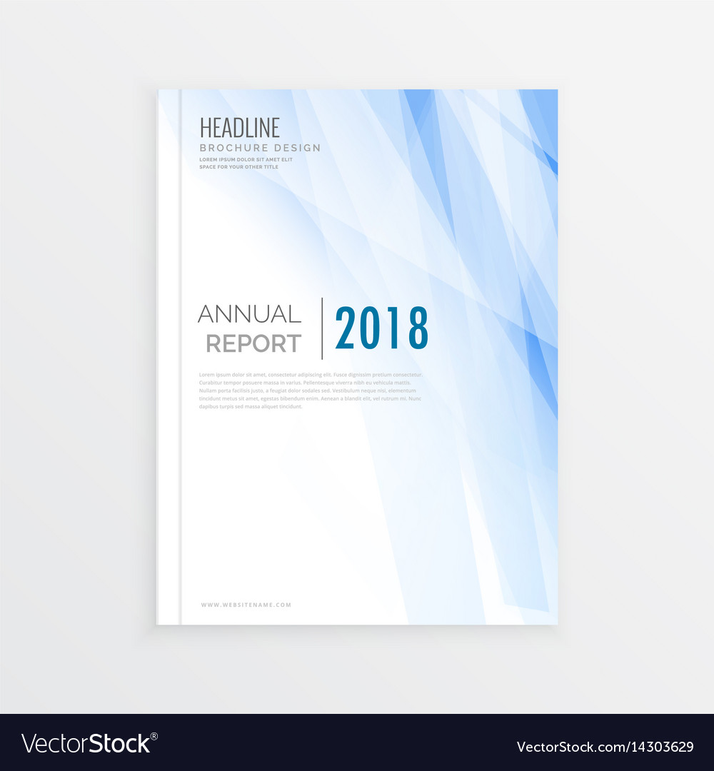 Brochure design template annual report cover Vector Image