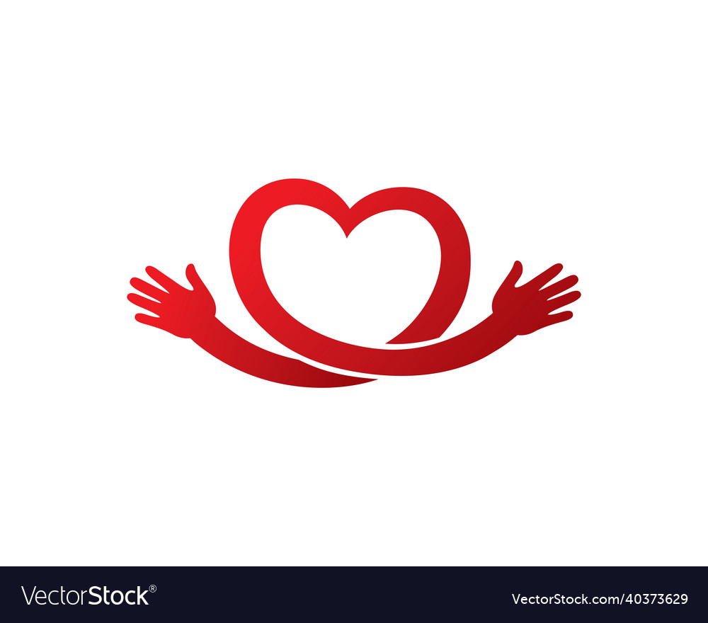 Care and love logo template icon symbol Royalty Free Vector