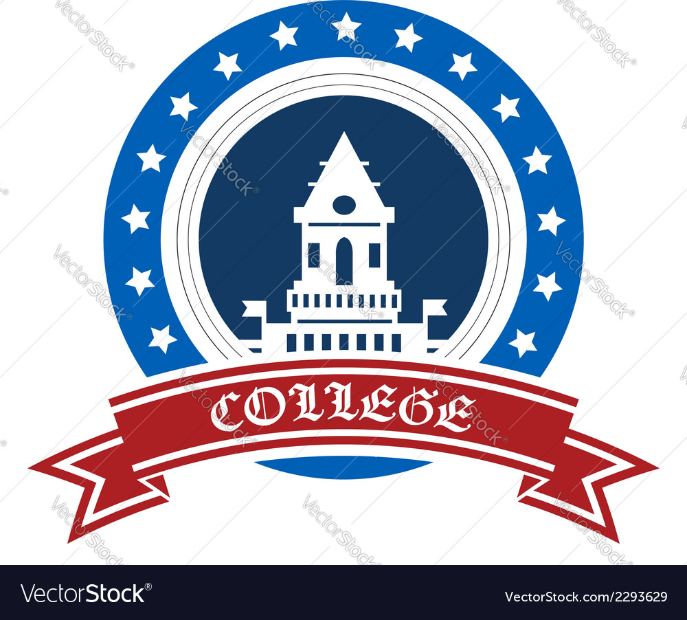 College emblem Royalty Free Vector Image - VectorStock