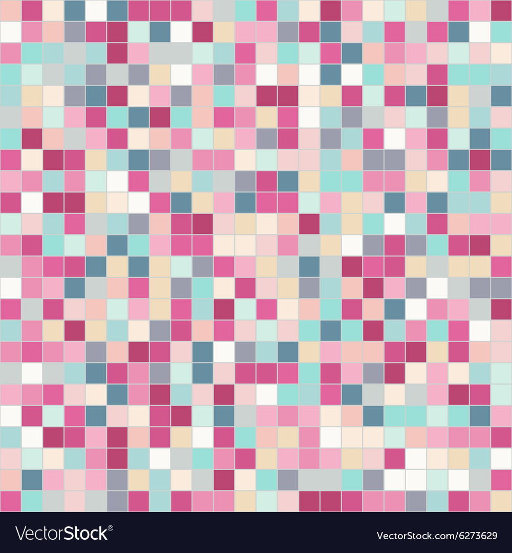 Mosaic tiles texture background Royalty Free Vector Image