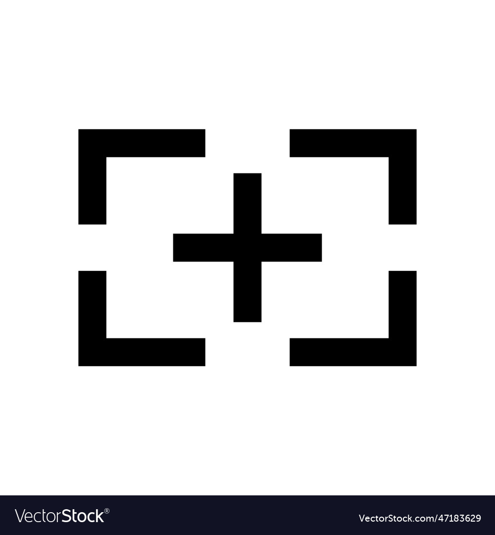 Scan icon or data detection Royalty Free Vector Image
