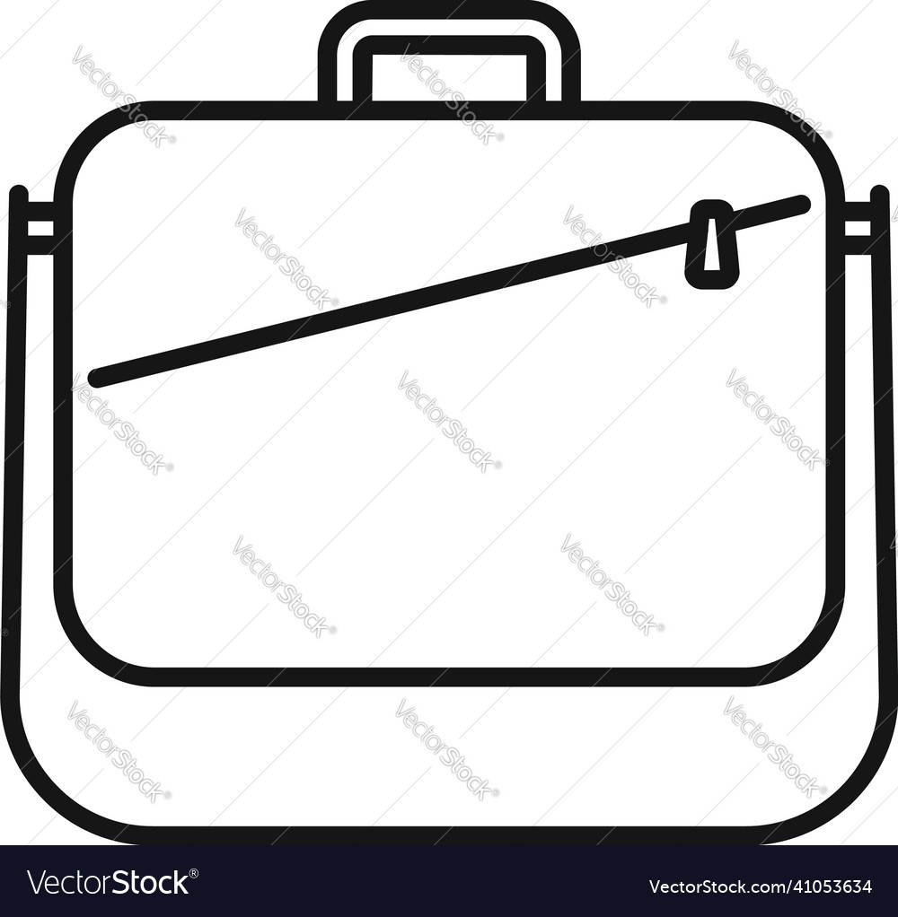 Business laptop bag icon outline case Royalty Free Vector