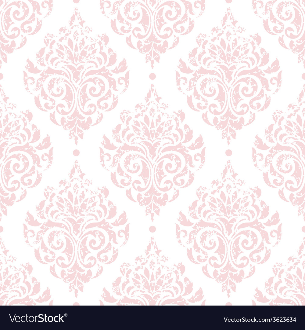 Damask seamless pattern background elegant luxury Vector Image