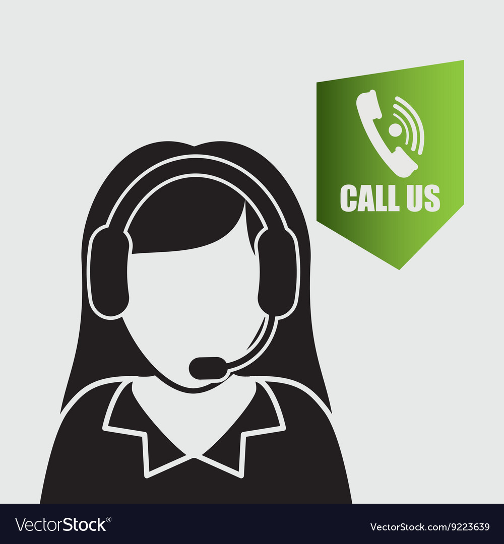 Call center design customer service icon