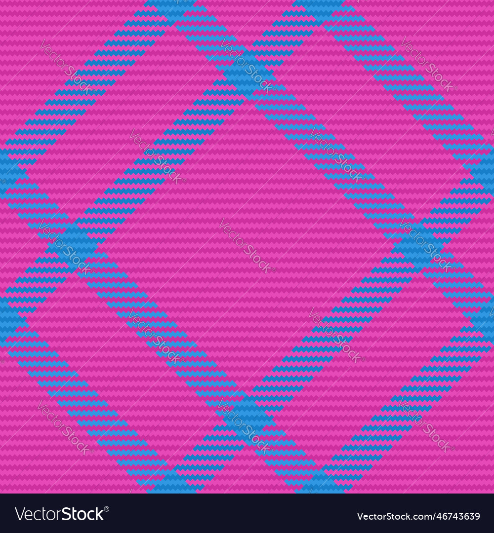 Fabric pattern texture check background seamless Vector Image