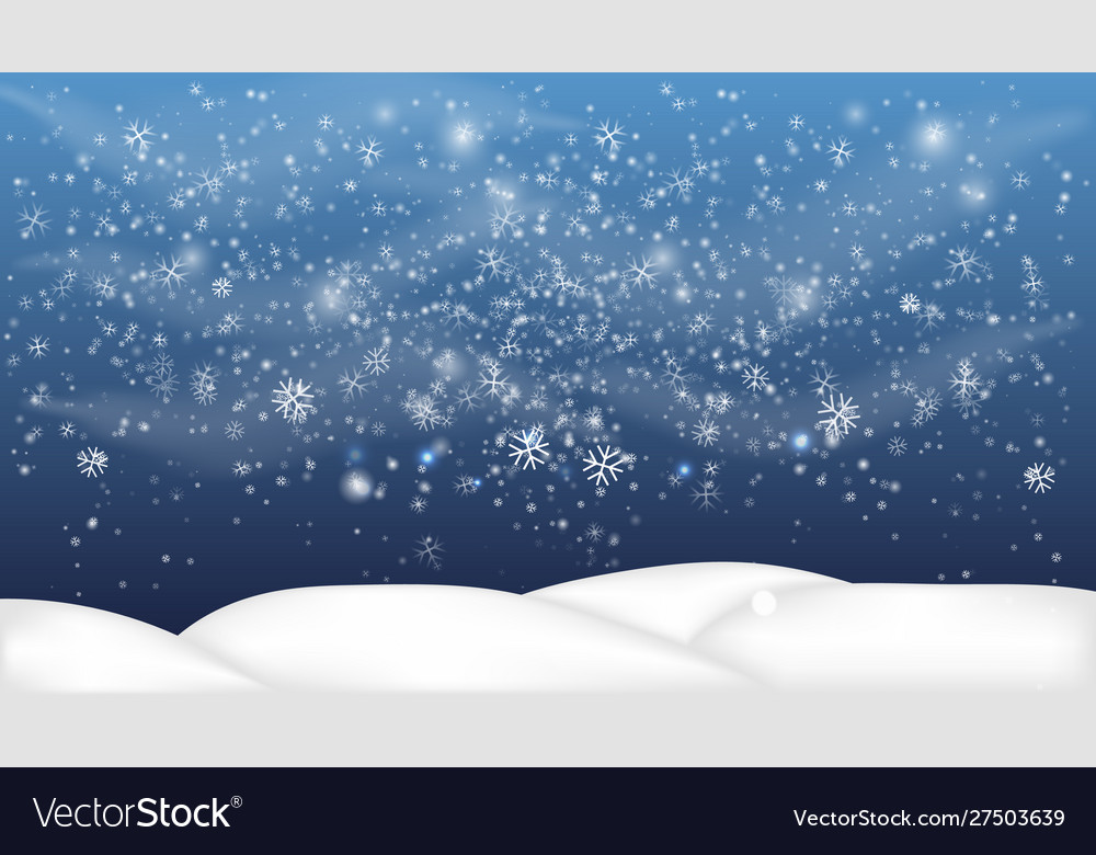 Snowy landscape isolated Royalty Free Vector Image