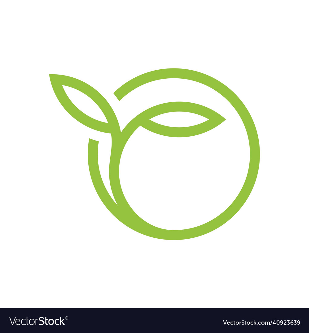 Tree leaf logo design symbol