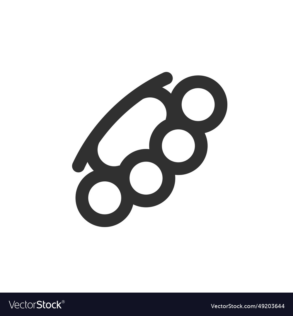 Brass knuckles icon Royalty Free Vector Image - VectorStock