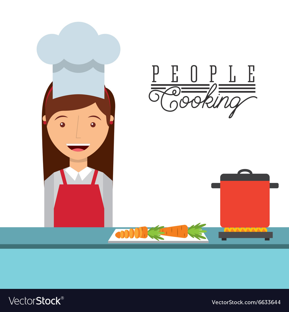 People cooking design Royalty Free Vector Image