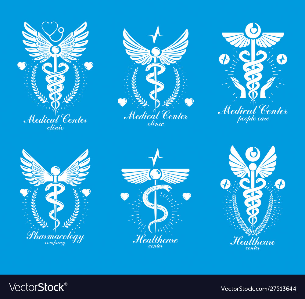 Set caduceus logotypes can be used