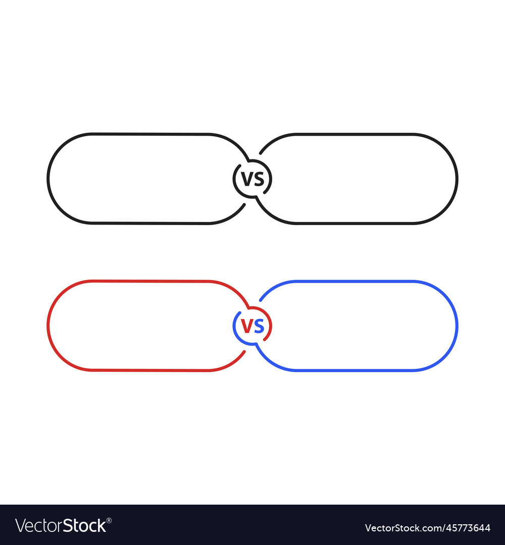 Vs versus background templateprint Royalty Free Vector Image