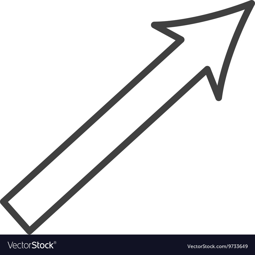 Arrow Up Growth Icon Royalty Free Vector Image