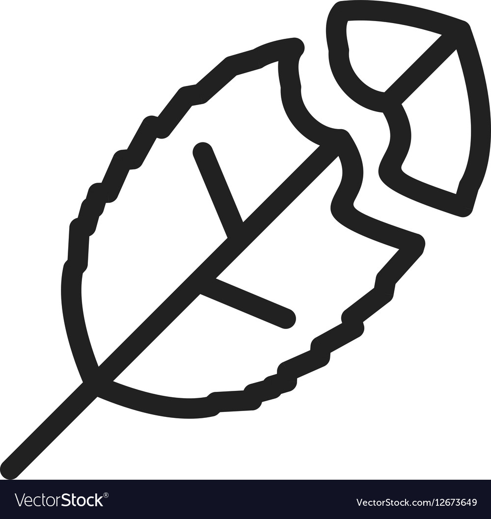 Broken leaf Royalty Free Vector Image - VectorStock