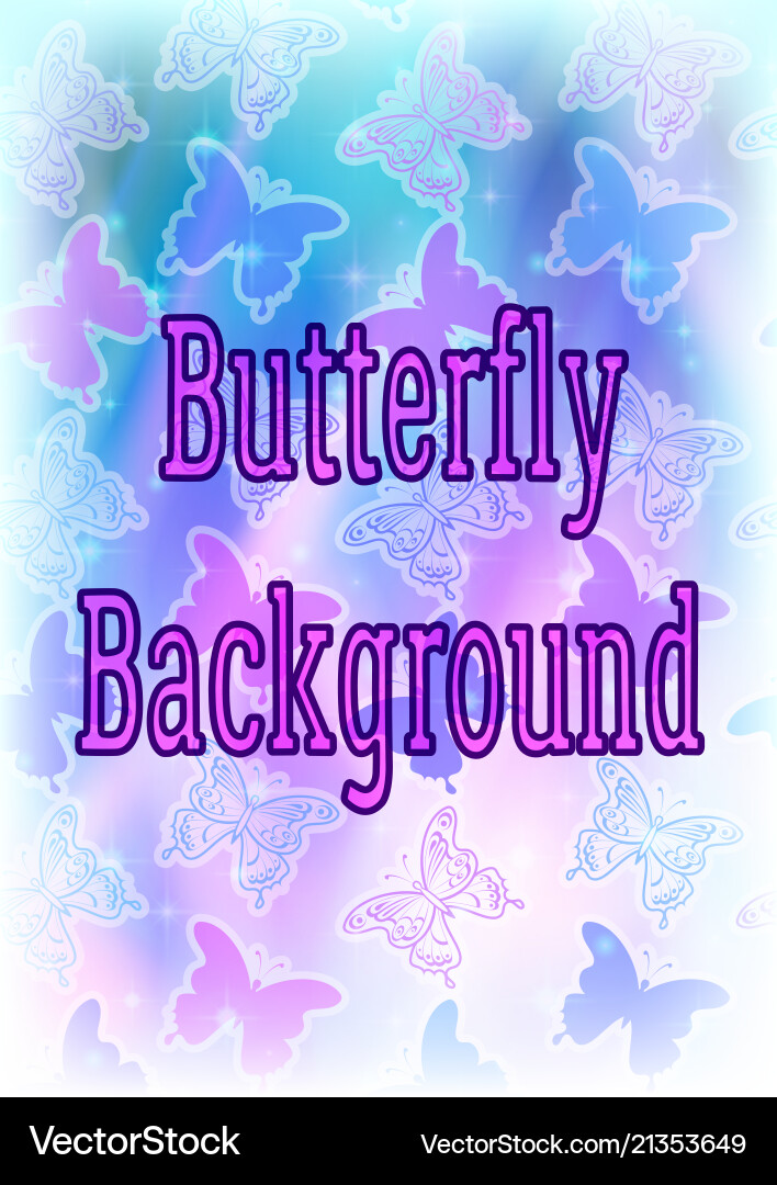 Butterfly background Royalty Free Vector Image