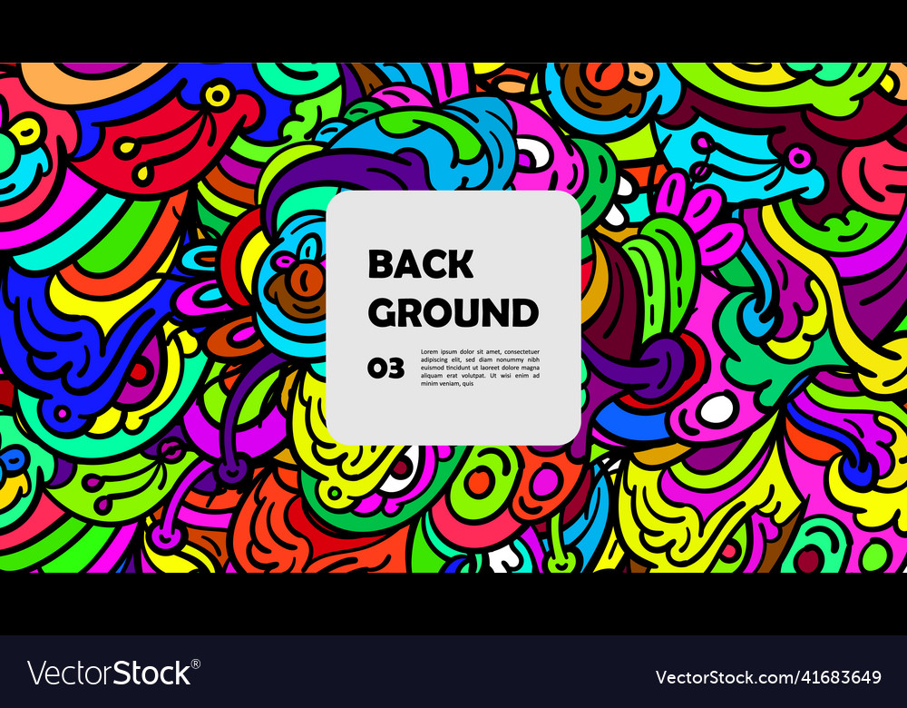 Colorful abstract banner template for background