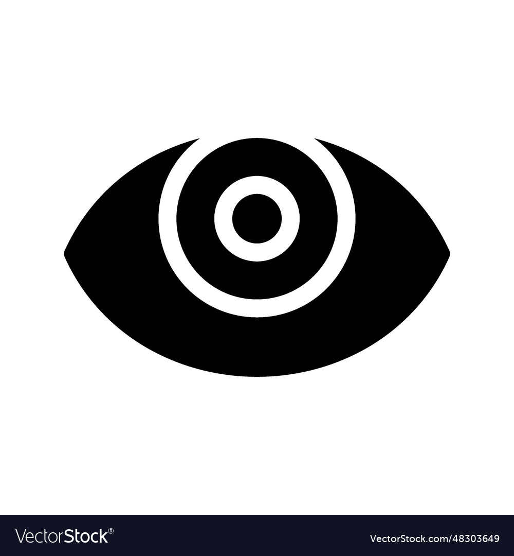 Eye icon Royalty Free Vector Image - VectorStock