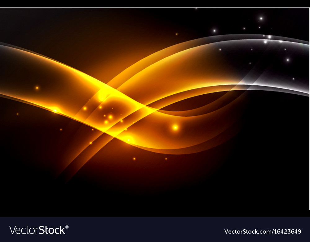 Glowing wave smoke Royalty Free Vector Image - VectorStock