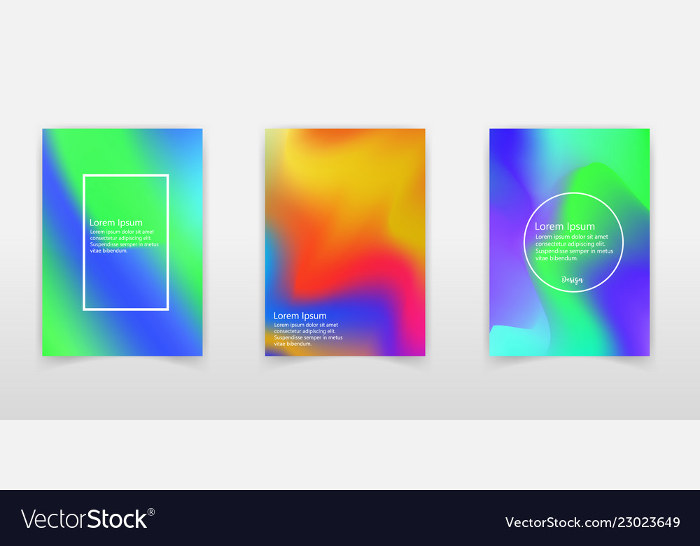 Holographic abstract background set