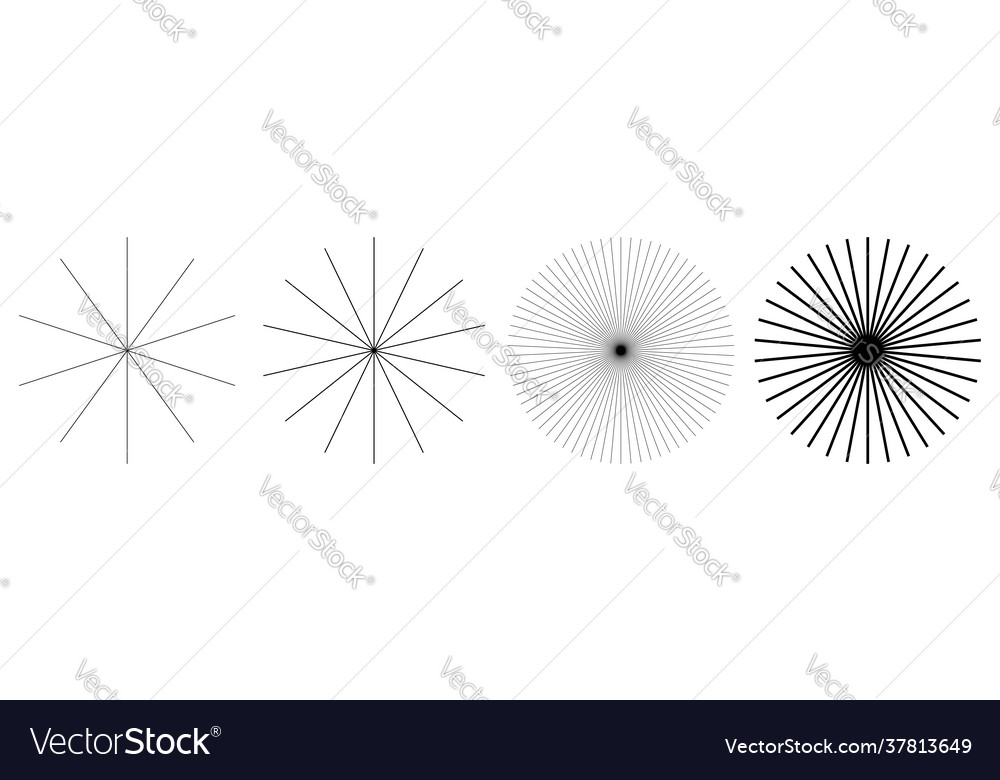 Radial lines stripes radiating streaks strips Vector Image