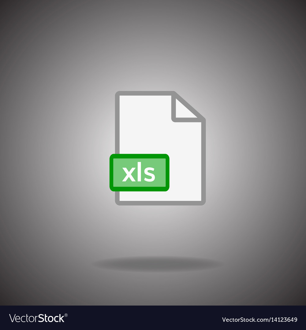 Xls file icon table document symbol