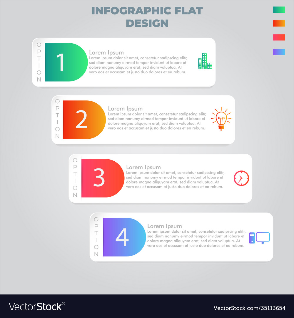 Business data visualization process chart Vector Image