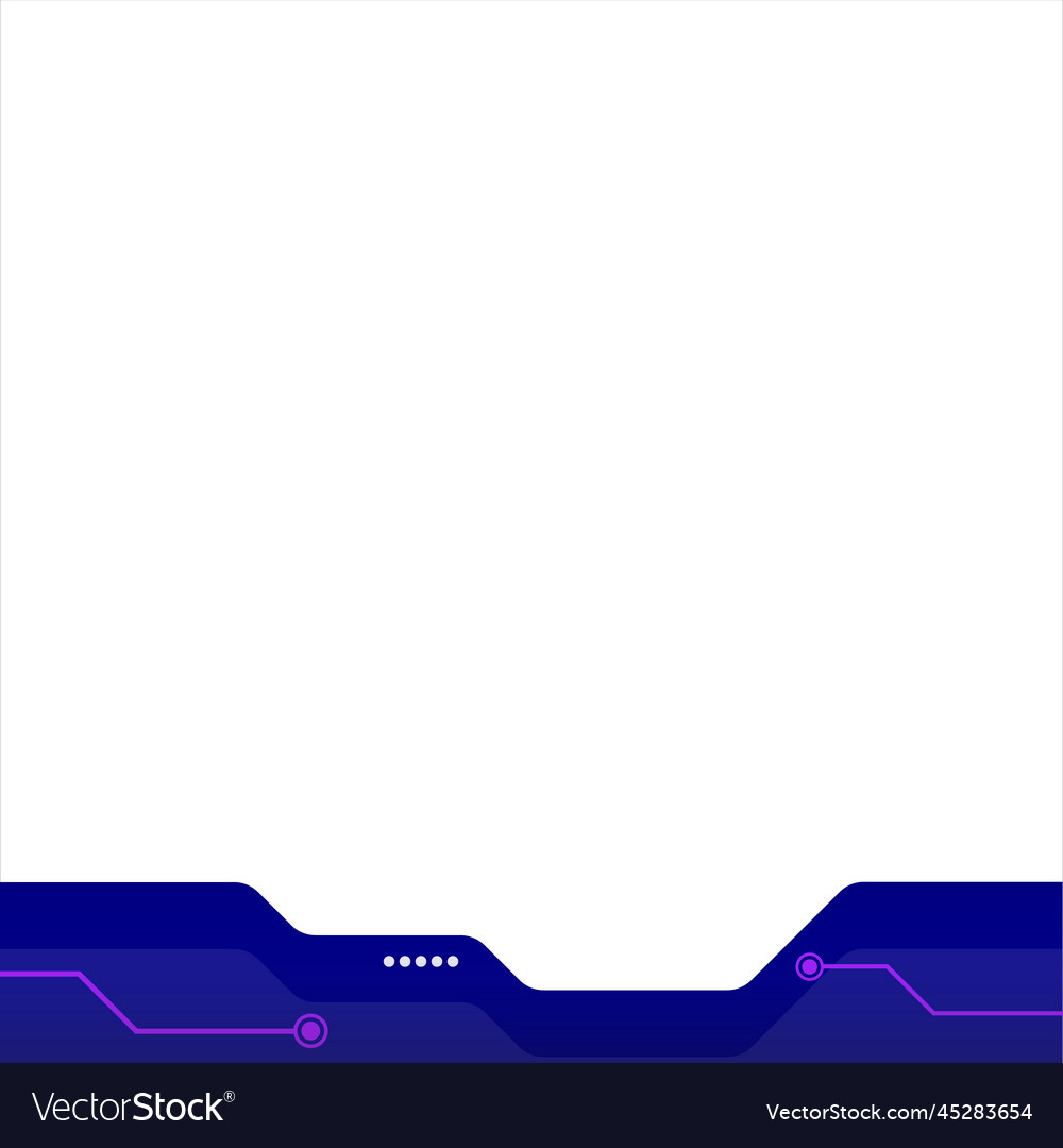 Corporate tech header footer Royalty Free Vector Image