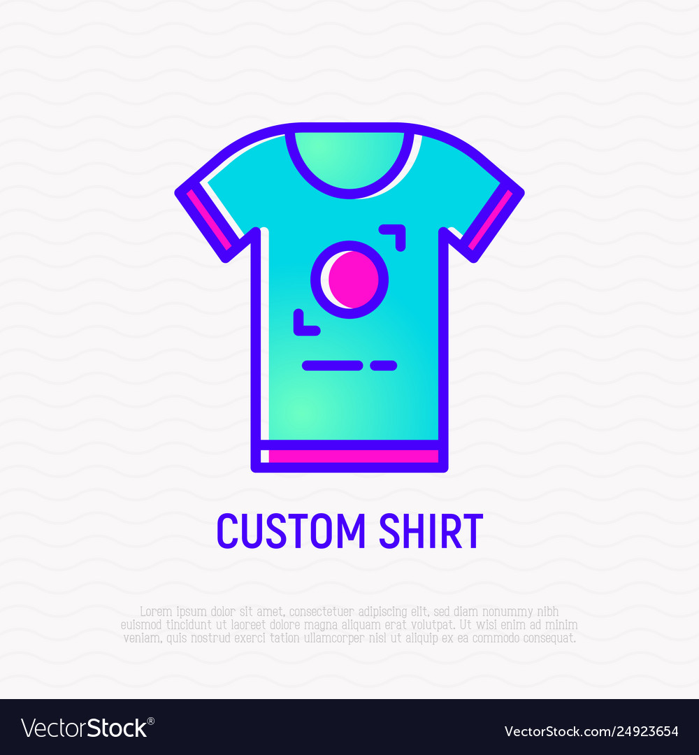 Custom shirt with place for ad Royalty Free Vector Image