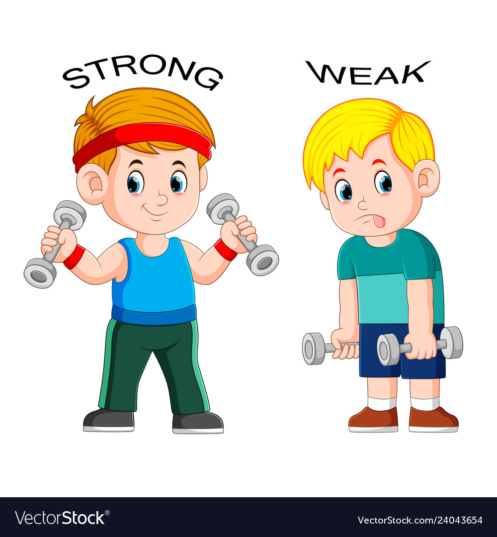 Weak Guy Cartoon