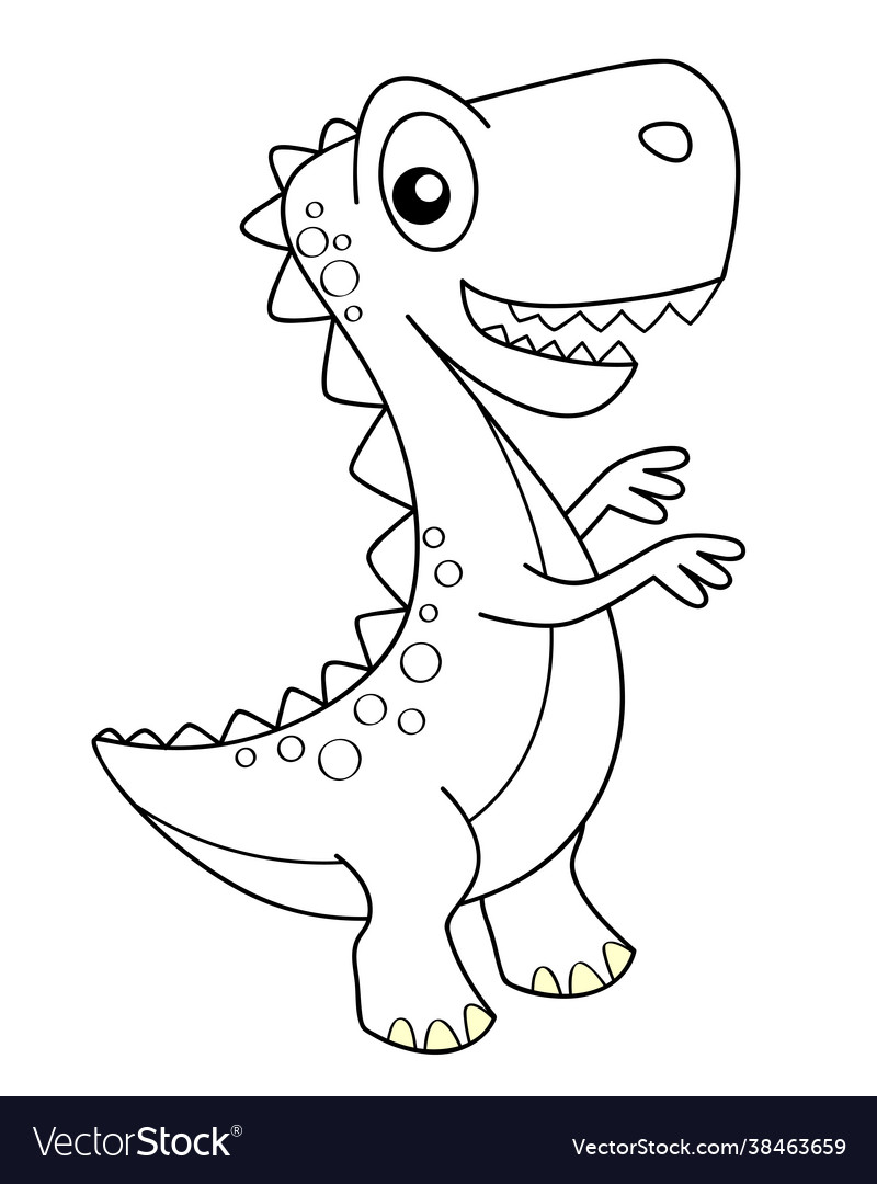 Cute cartoon dinosaur