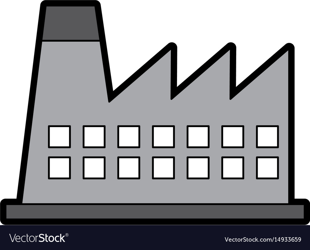 Factory industry chimney icon Royalty Free Vector Image