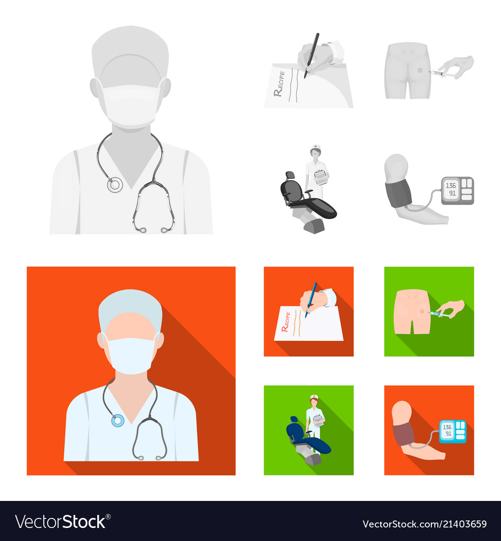 intramuscular injection prescription dentist vector image