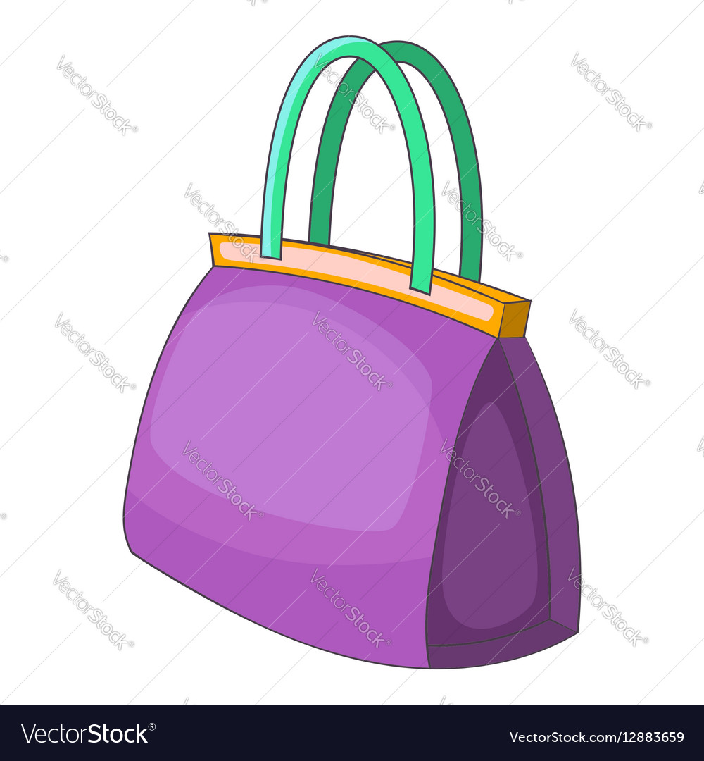 Little bag icon cartoon style Royalty Free Vector Image