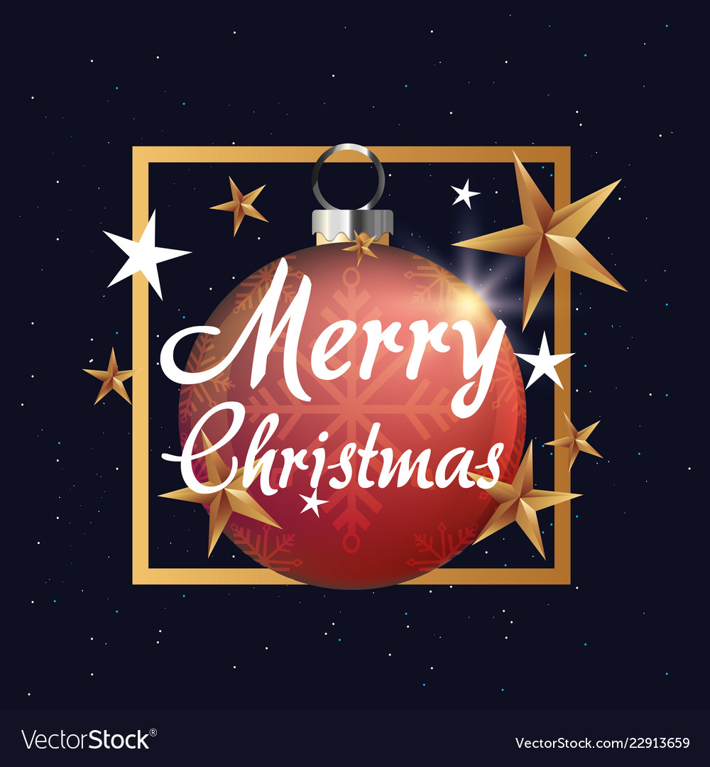 Merry christmas card Royalty Free Vector Image