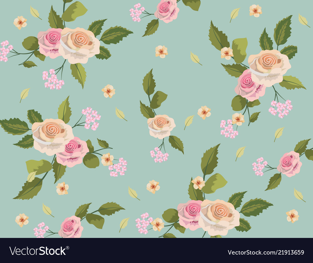 Vintage floral background