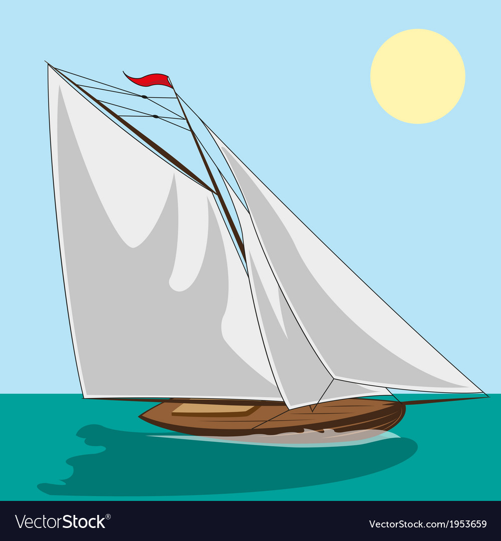 Yacht Royalty Free Vector Image - VectorStock