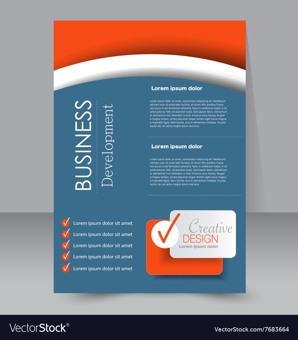 Brochure design flyer template editable a4 poster