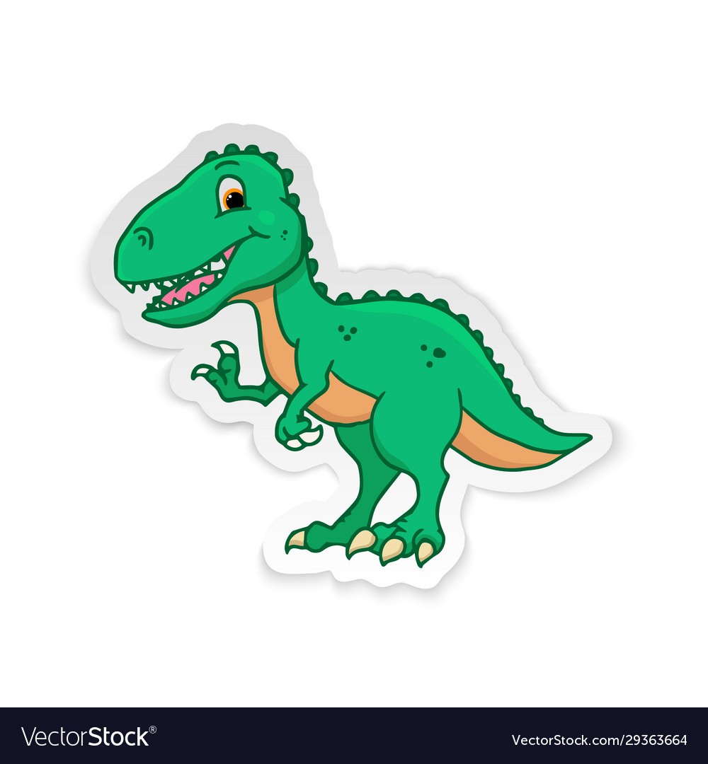 Premium Vector  Vector cartoon cute baby dino t-rex