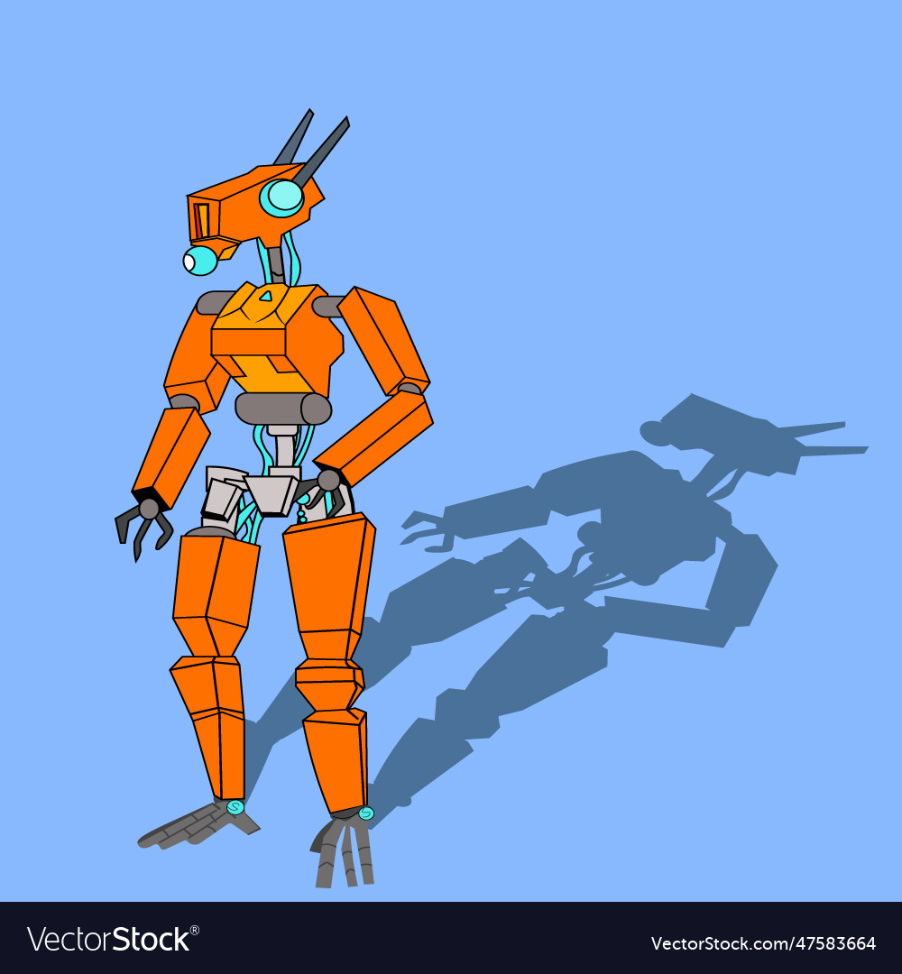 Modern robot Royalty Free Vector Image VectorStock