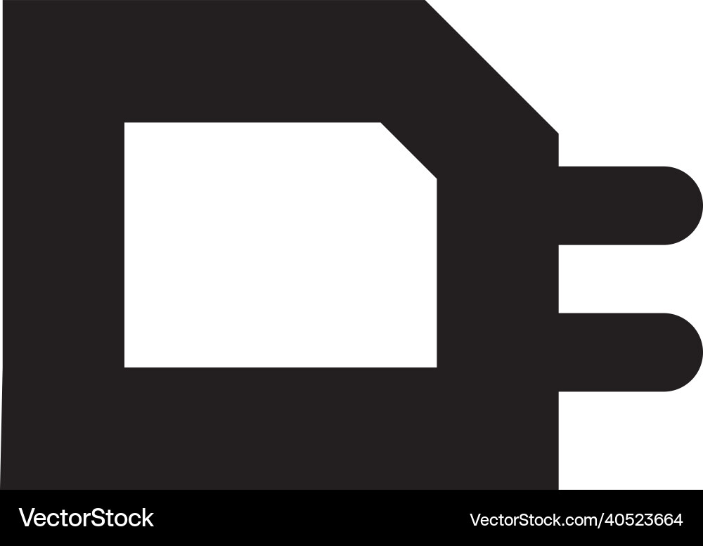 Plug icon design Royalty Free Vector Image - VectorStock