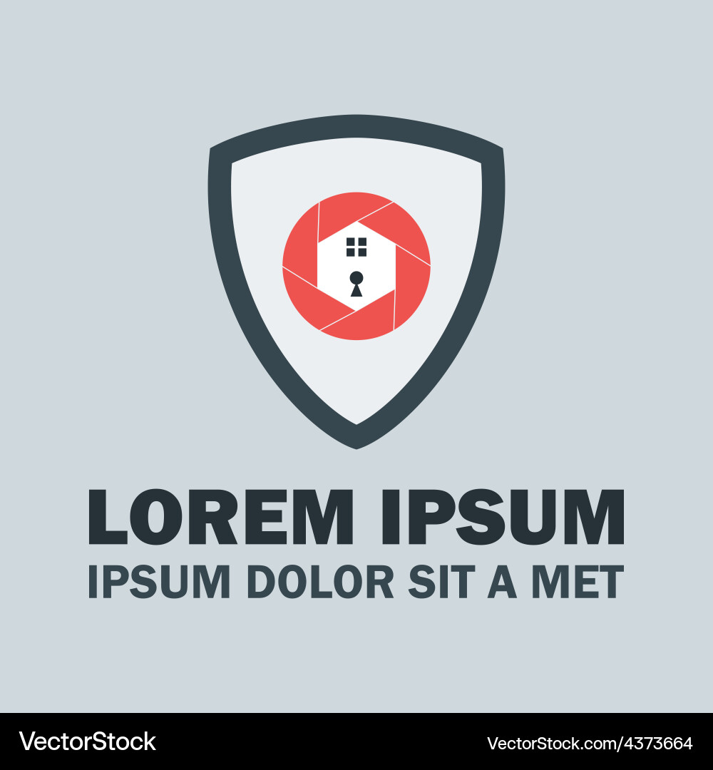 Shield security logo Royalty Free Vector Image