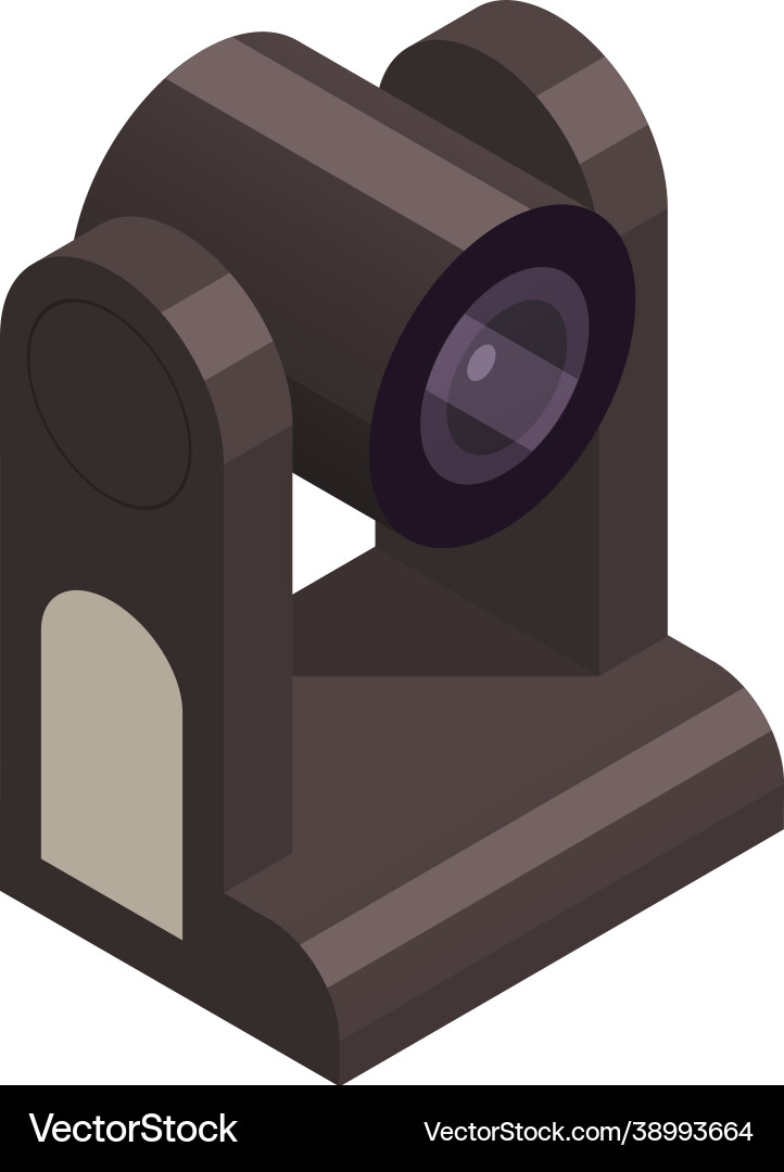 Web camera isometric composition Royalty Free Vector Image