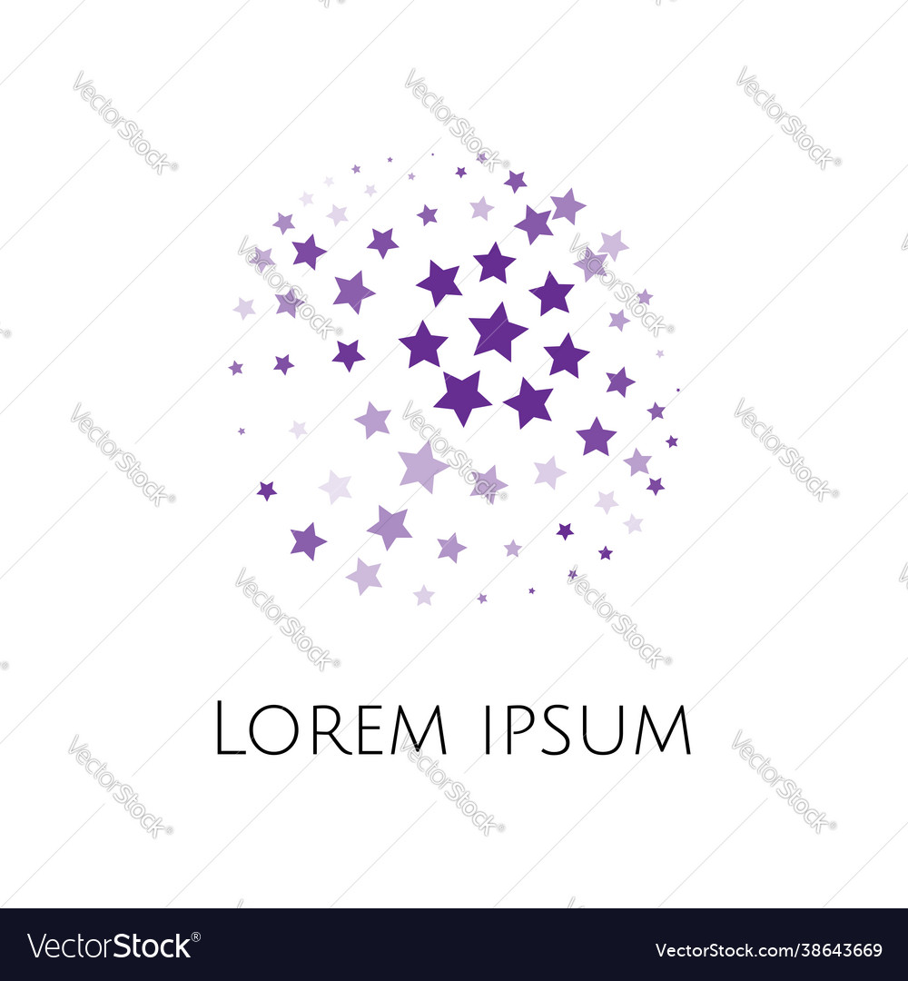 Abstract spheric circular shape ball logo