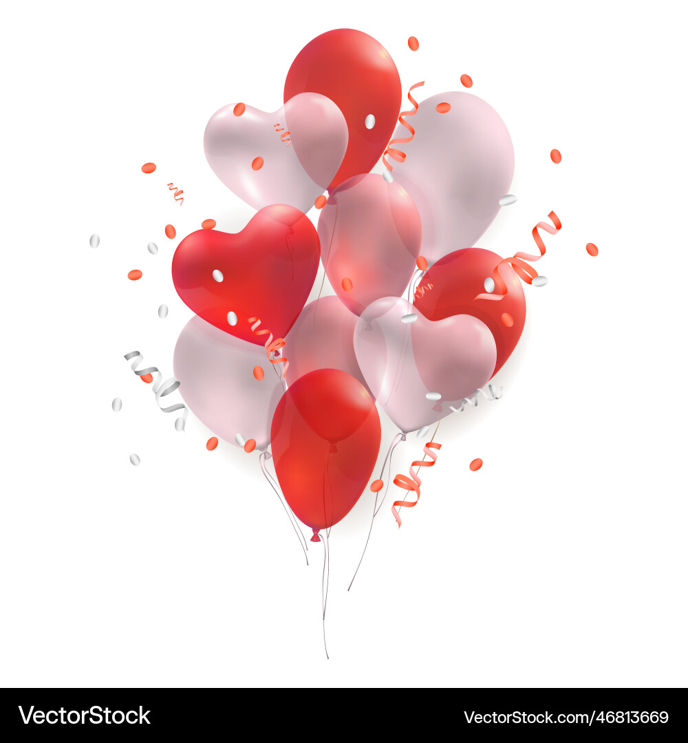 Celebration party realistic composition Royalty Free Vector