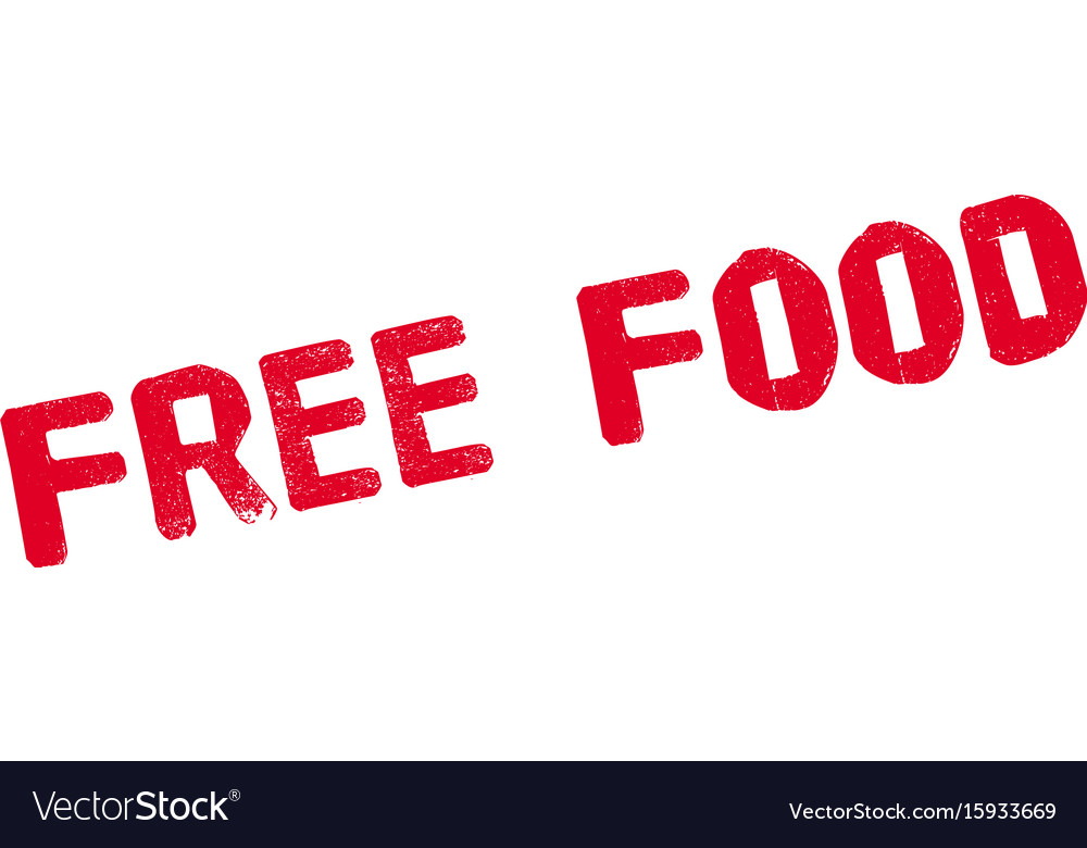 Free food rubber stamp